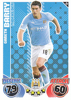 Gareth Barry Manchester City 2010/11 Topps Match Attax #189